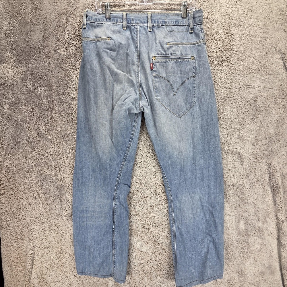 Vintage Levis Engineered Jeans Mens Blue Twsited One Pocket Denim Fits 32x30